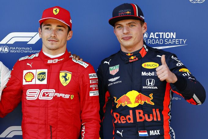Leclerc en Verstappen