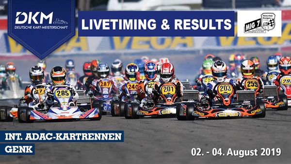 LIVETIMING Deutsche Kart Meistershaft (DKM) race 4 in Genk