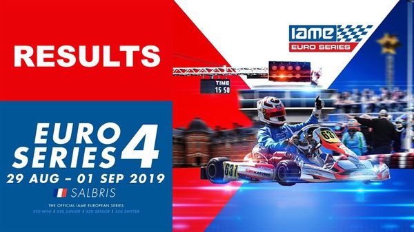 results IAME X30 Euro Series race 4 op Karting Sologne in Salbris