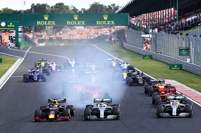 Red Bull Max Verstappen, Mercedes en Ferrari