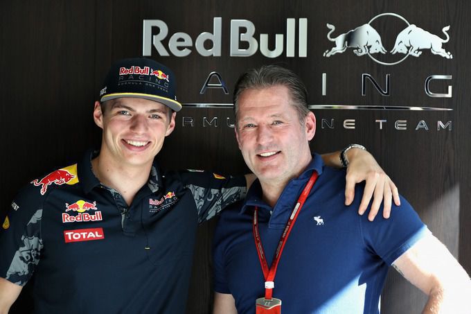Max en Jos Verstappen Red Bull Honda