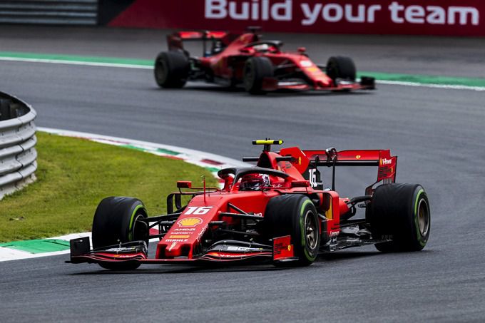 Ferrari F1 Leclerc en Vettel