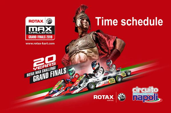 Rotax Max Challenge Grand Finals Sarno timetable