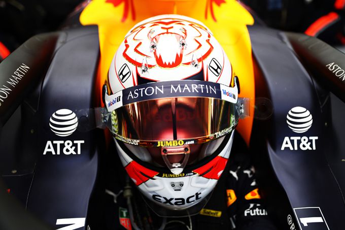 Max Verstappen helmet GP United States 2019 Red Bull RB15