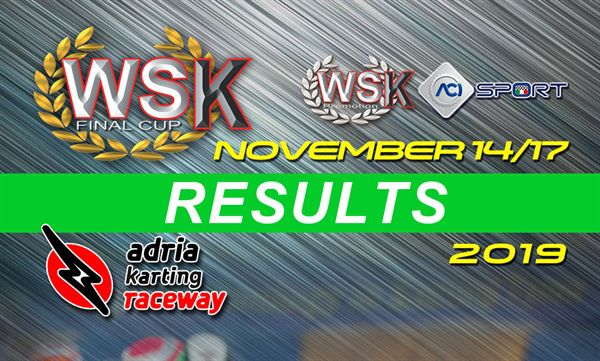 Results WSK Final Cup op Adria International Raceway
