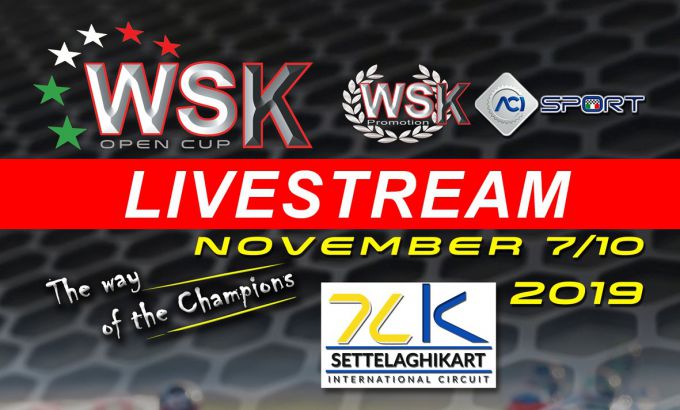 Livestream of the final sprint for the WSK Open Cup 7 Laghi Kart in Castelletto di Branduzzo