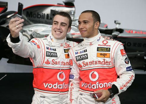 Alonso en Hamilton McLaren F1