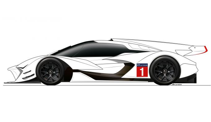 Hypercar logo racing car
