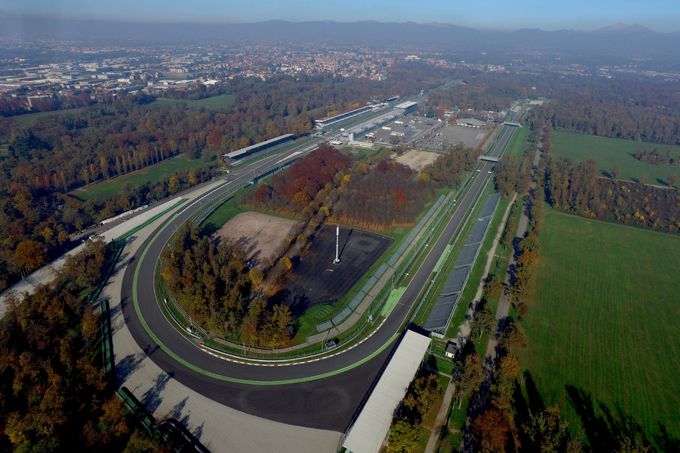 Monza circuit luchtfoto