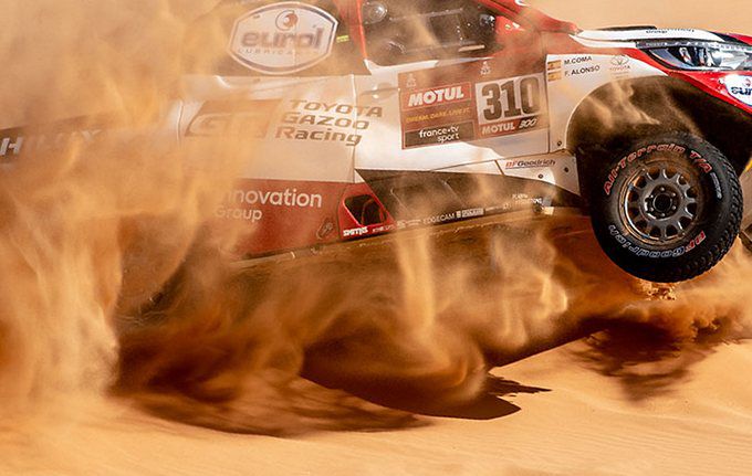Crash Toyota Fernando Alonso 2020 Dakar Rally