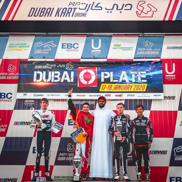 Dubai O Plate Suleiman Zanfari eerste succes van de gloednieuwe kart van Charles Leclerc