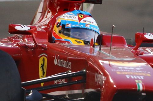 Fernando Alonso F1 Ferrari Abu Dhabi 2013