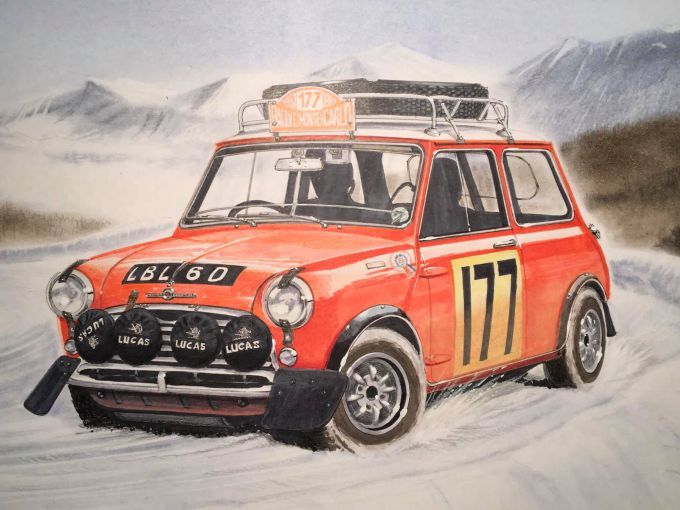 Mini Cooper Aaltonen Liddon Rally Monte Carlo 1967