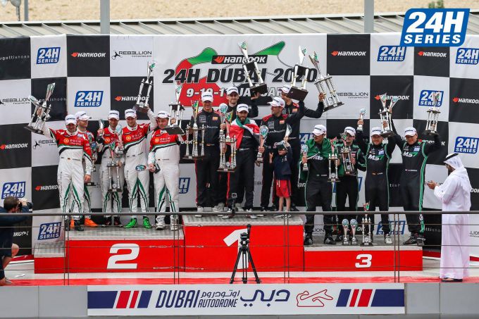 24H Dubai podium GT3