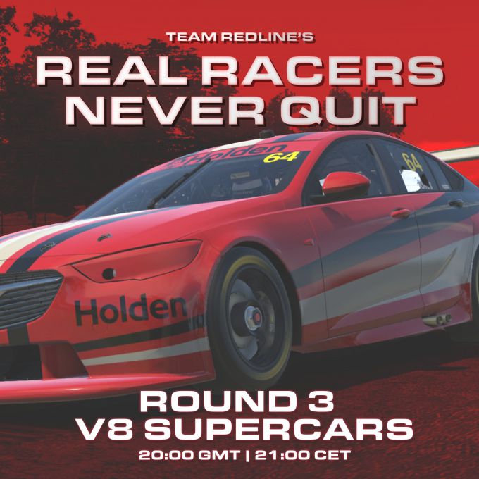 Max Verstappen V8 Supercars Real Racers never Quit round 3