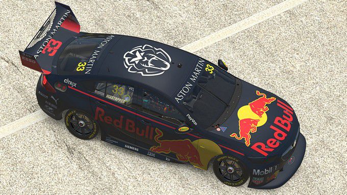  Max Verstappen Red Bull Holden Supercars All Stars Eseries unleash the lion
