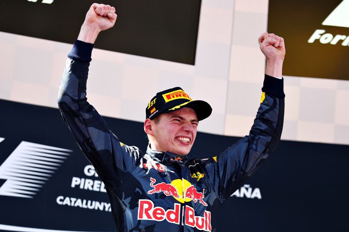 Max Verstappen eerste zege in de Formule 1 Circuit de Barcelona Catalunya Spanje