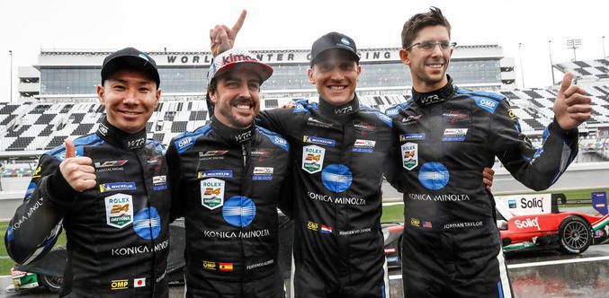 24H of Daytona winners 2019 Kamui Kobayashi, Fernando Alonso, Renger van der Zande en Jordan Taylor