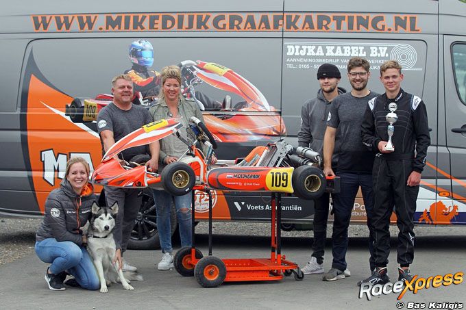 Mike Dijkgraaf Karting pakt podium