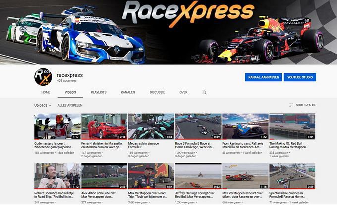 Volg RaceXpress.nl op Youtube