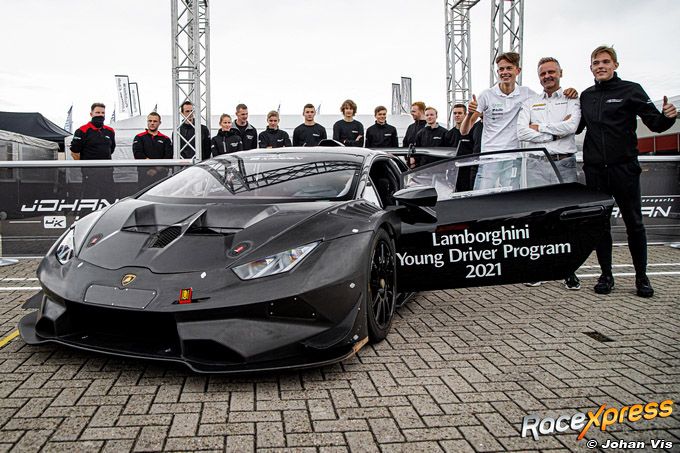 Milan Teekens Maxime Oosten Gamma Racing Day Lamborghini Young Driver Program in de Lamborghini Super Trofeo