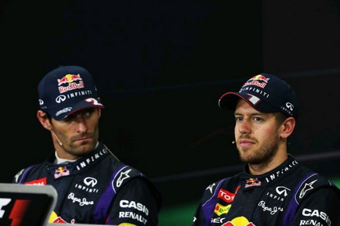 Mark Webber en Sebastian Vettel