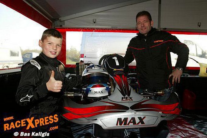 Max Verstappen en Jos Verstappen kartsport 2008