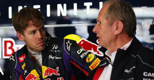 Sebastian Vettel Helmut Marko F1 Red Bull 2014