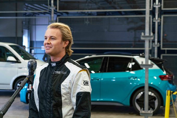 Volkswagen ID.R raceauto, Nico Rosberg, de Formule 1 Wereldkampioen van 2016