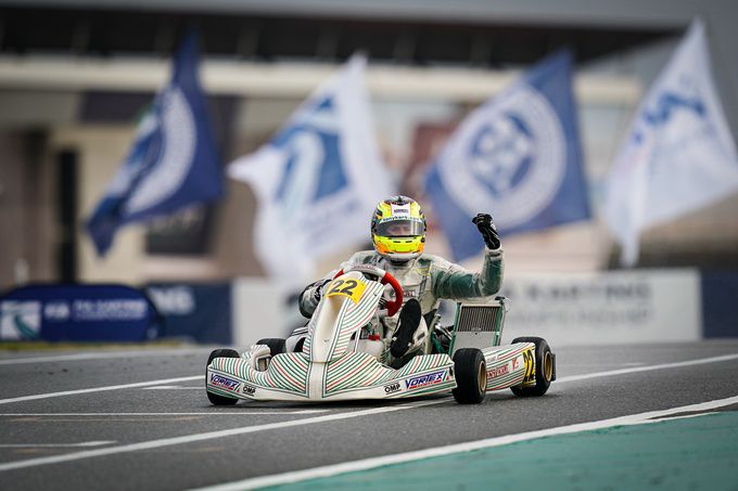 Callum Bradshaw FIA 2020 World Champion in OK CIK FIA Karting World Championship Kart�dromo Internacional do Algarve in Portim�o