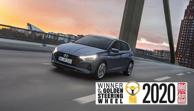 Nieuwe Hyundai i20 wint Golden Steering Wheel