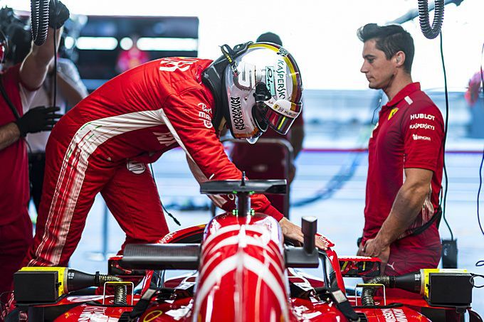 Sebastian Vettel F1 Ferrari testen