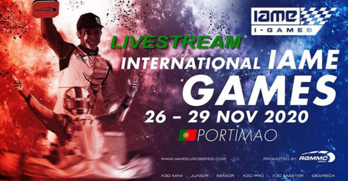 Livestreaming International IAME Games Portimo Portugal