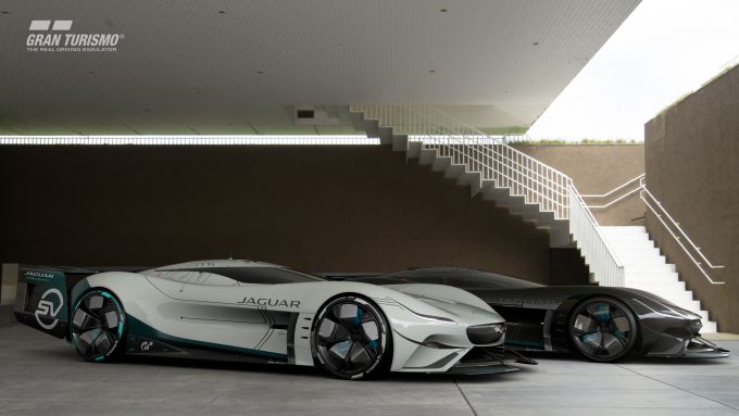 Vision Gran Turismo SV ontwikkeld door Jaguar en Jaguar SV voor Gran Turismo