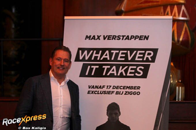 Jos Verstappen premire van Whatever it Takes in het Path theater Tuschinski in Amsterdam
