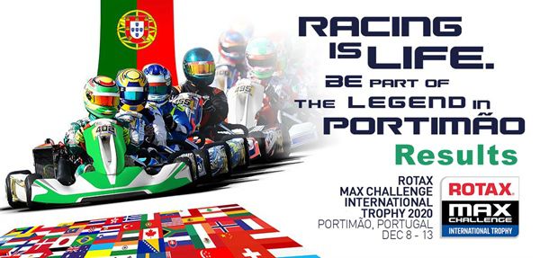 Results Rotax MAX Challenge International Trophy 2020 Portimo in Portugal