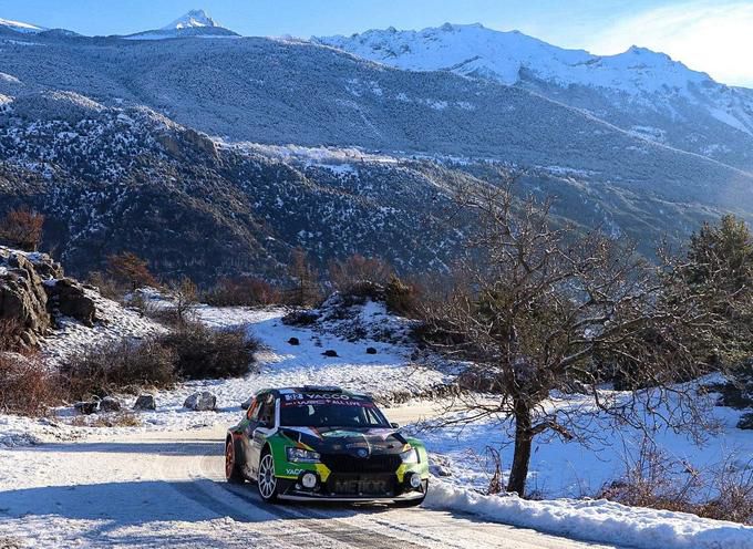Cdric De Cecco in de Rally van Monte-Carlo 2021