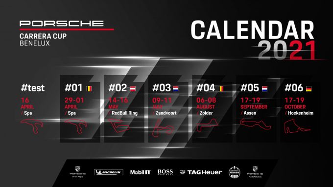 Porsche_Carrera_Cup_Benelux_calender_2021