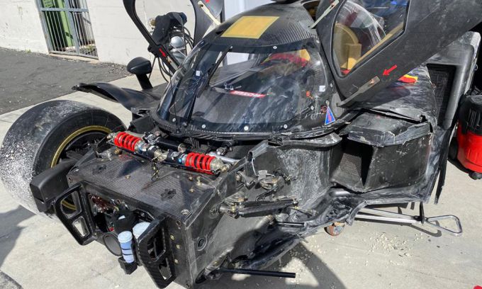 LMH-auto Glickenhaus crasht op Vallelunga