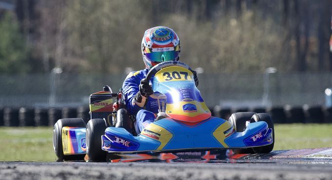 Luca Leistra Alonso Kart naar podium