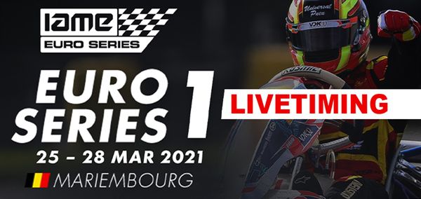 Livetiming: 2021 IAME Euro Series Race 1 Karting des Fagnes in Mariembourg