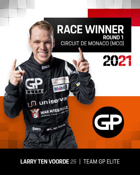 Porsche Mobil 1 Supercup Monaco_Larry_ten_Voorde_racewinnaar_2021