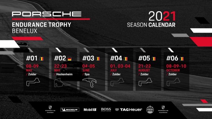 Belcar Endurance Championship 2021 Porsche kalender 2021