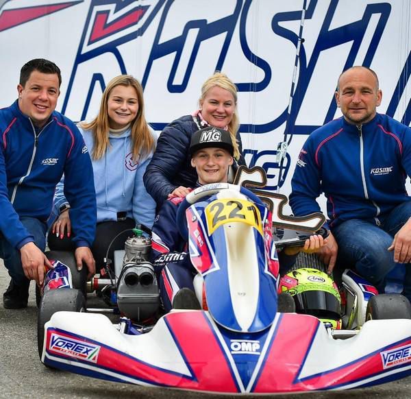 Podium OK junior Ean Eyckmans European Championship Genk