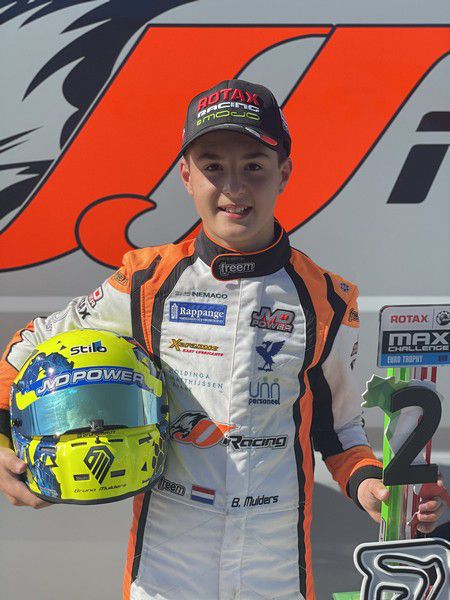 Bruno Mulders podium Rotax Max Challenge Euro Trophy Adria