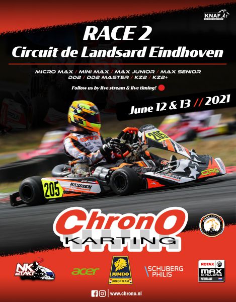 Nederlands kampioenschap karting Rotax Max en KZ Race 1 op de Landsard