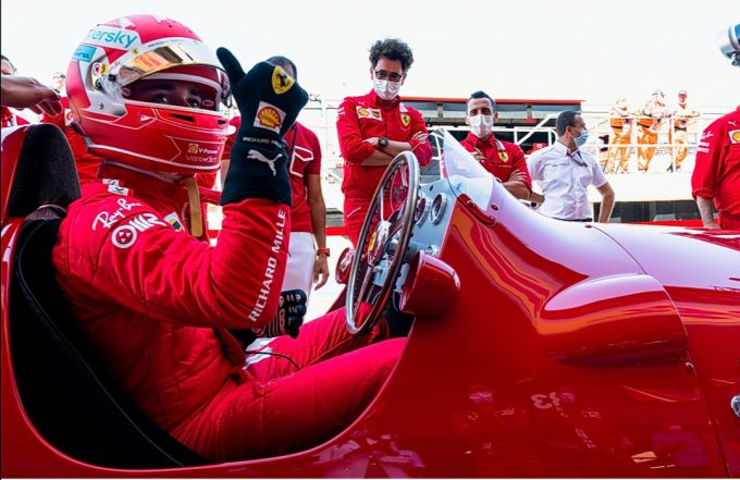 Charles Leclerc historische Ferrari 375 F1