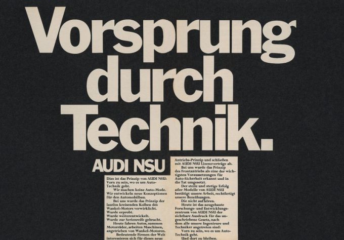 Audi’s merkslogan ‘Voorsprong door Techniek’ wordt 50 - 8