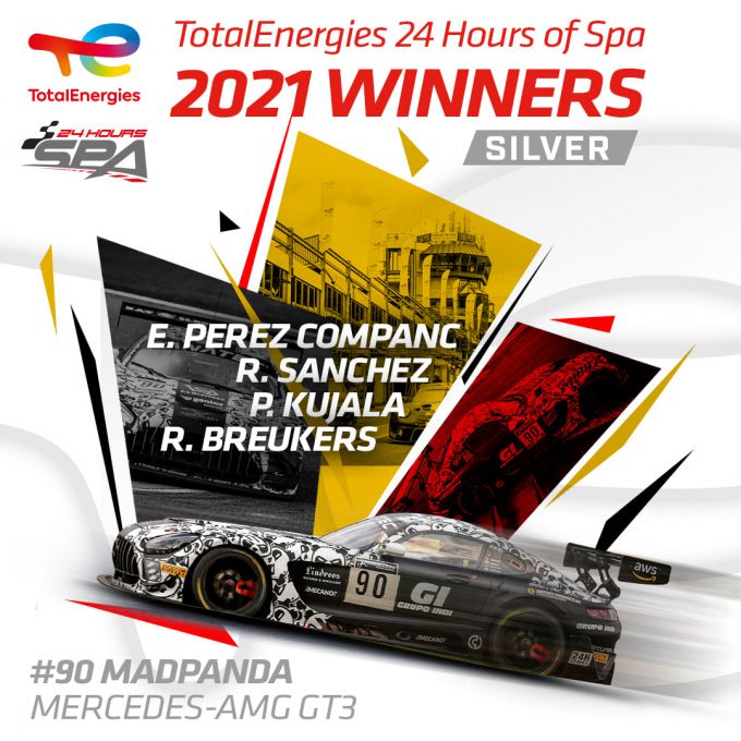 TotalEnergies 24 Hours of Spa 2021 winnaars Silver Cup