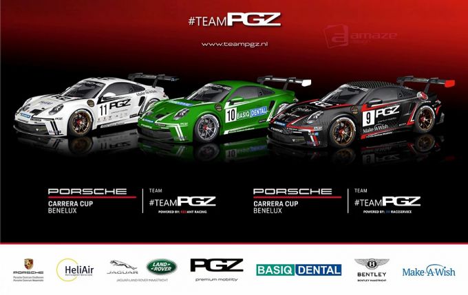 #TeamPGZ Zolder 2021 logo Porsche Groep Zuid